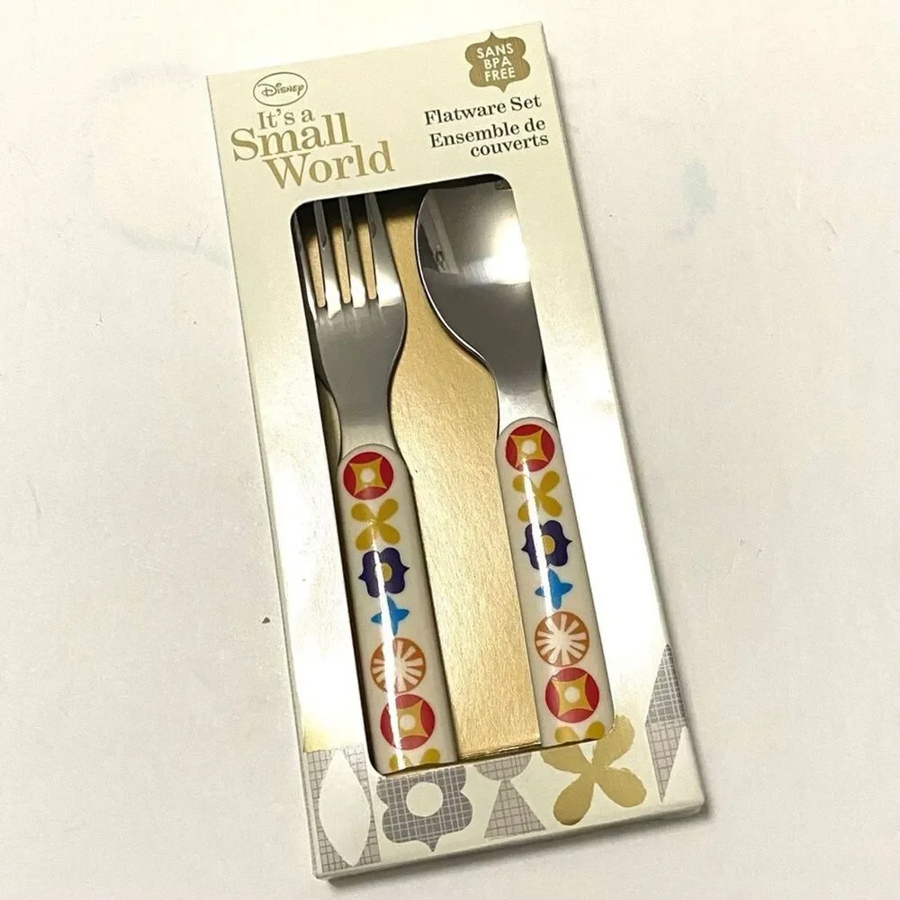 Disney “It’s a Small World” Children’s Flatware Set | Kids Dining Utensils - Picture 2 of 5
